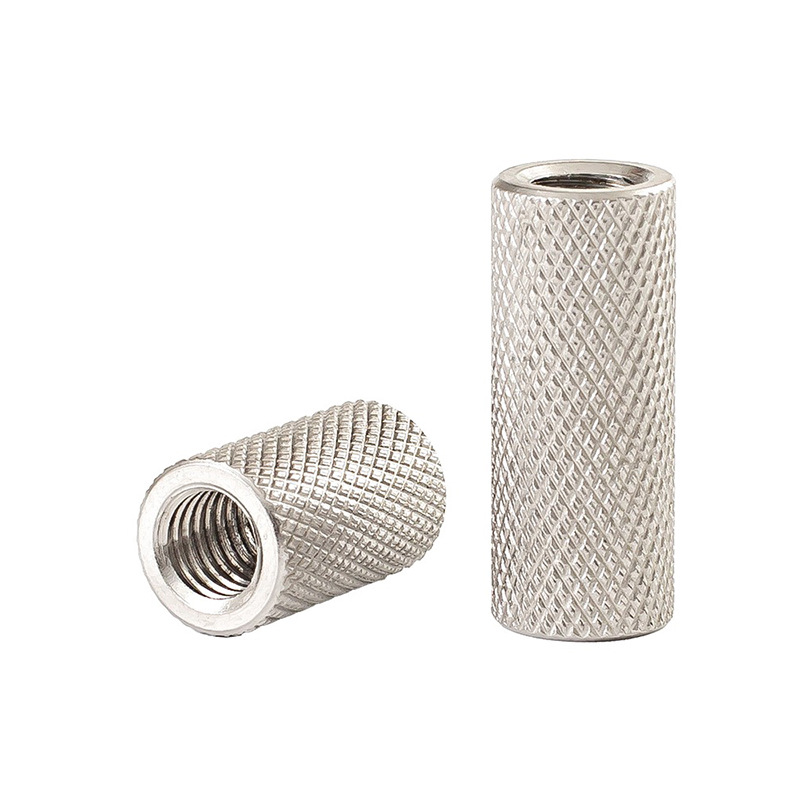 둥근 원통형 knurled 커플 링 너트